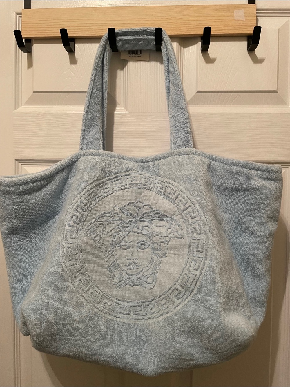 Versace Pale Blue Medusa Terry Tote